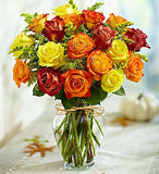 Multi color roses whit yellow fillers send flowers same day delivery by local florists